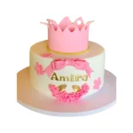 Pink Crown Cake