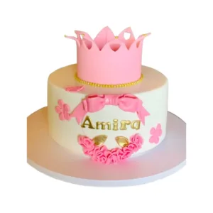Pink Crown Cake