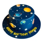 Galaxy Planets Space Theme Cake