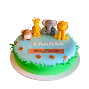 Animal Character Cake