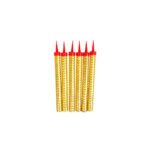 Sparkling Candles Gold 6pcs