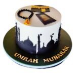Masjid Silhouette Hajj & Umrah Mubarak Cake