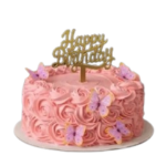 Pink Butterfly Cake