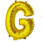 Letter G Helium Foil Balloon, Gold